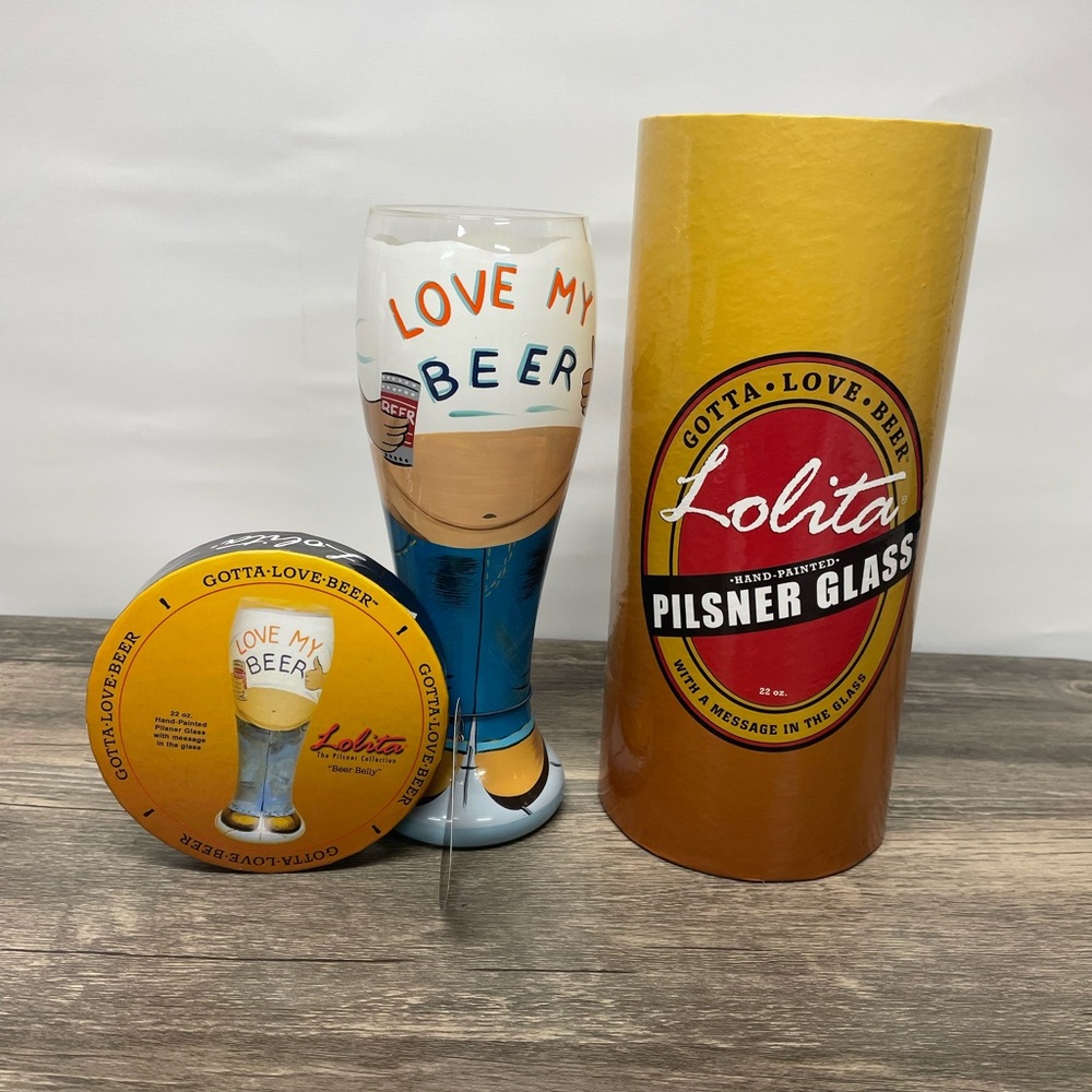 Lolita Love My Beer Pilsner Glass - Multicolor